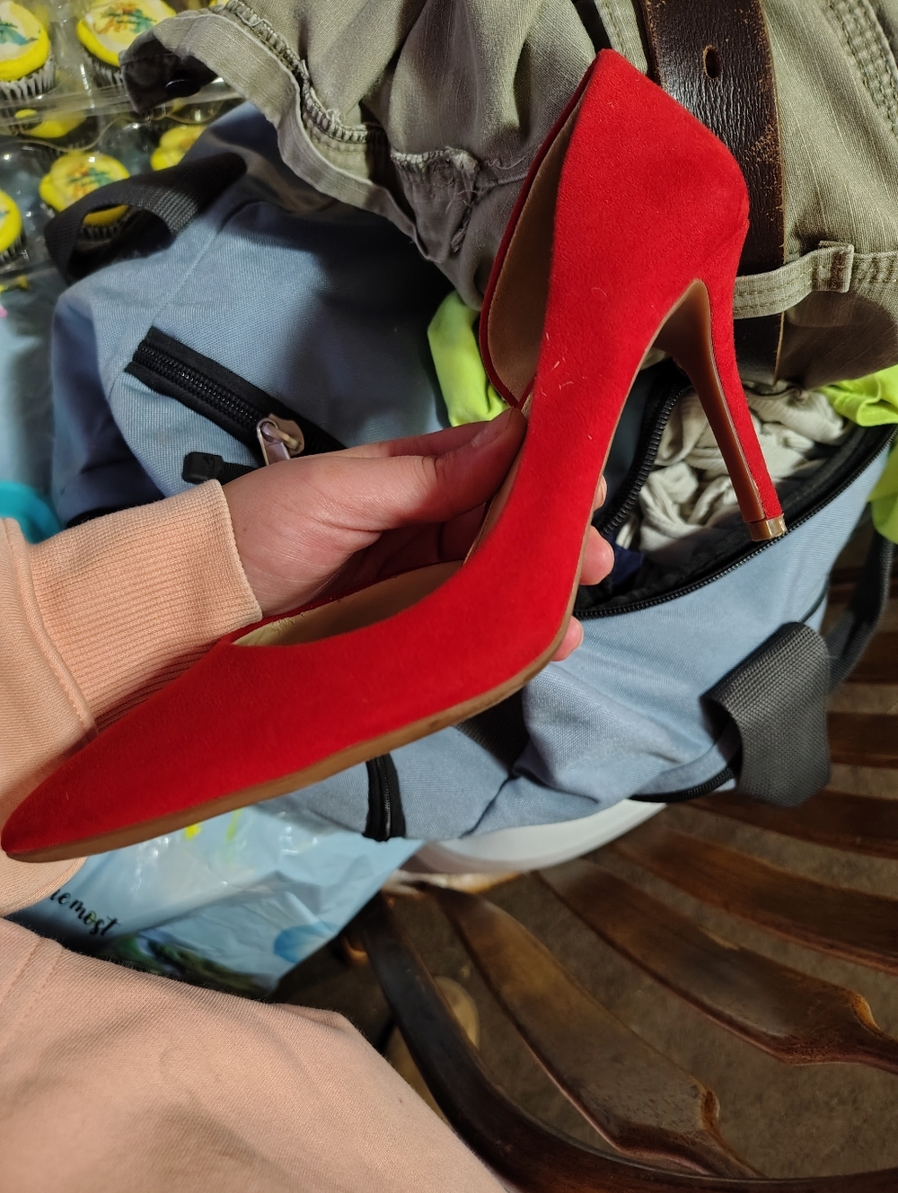 Elegant Red Women's Heels By Jessica Simpson - Picture 8 of 9